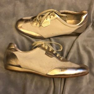 Cole Haan Gold Sneakers